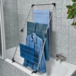 MetalTex Stendibiancheria Per Vasca Da Bagno In Acciaio Rivestito Con Epotherm -Stile Bagno 44395812 3