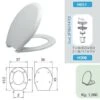 SANIPLAST SEDILE WC DUROFORT MODELLO Z0 BIANCO CON CERNIERE H011