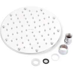 Soffione Doccia In Acciaio Inox / ABS, Cromato [QLI-FA-H01] (QLI-FA-H01) -Stile Bagno 44511626 5