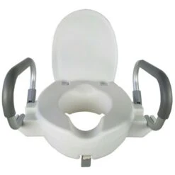 Rialzo Per WC Altezza 10 Cm Coperchio E Braccioli Ribaltabili Alcalß Mobiclinic -Stile Bagno 45301575 3