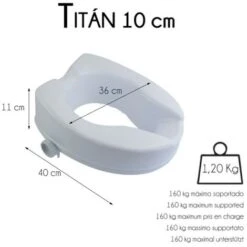 Rialzo Water Accessori Bagno Alzawater Senza Coperchio Altezza 10 Cm Plastica Bianco Titßn Mobiclinic -Stile Bagno 45301577 3