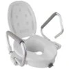 Rialzo Per Wc , Con Coperchio , Braccioli Pieghevoli , Bianco , Guadiana, Mobiclinic