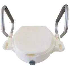 Rialzo Per Wc , Con Coperchio , Braccioli Pieghevoli , Bianco , Guadiana, Mobiclinic -Stile Bagno 45301587 3