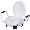 Rialzo WC Alzawater Con Braccioli E Coperchio Altezza 11 Cm Peso Max 110 Kg