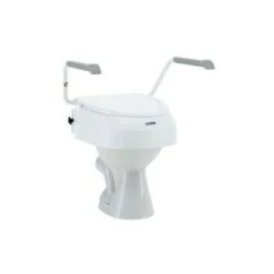 Rialzo Per WC Alzawater Braccioli Regolabili Con Coperchio Regolabile In Altezza Aquatec 900 Invacare