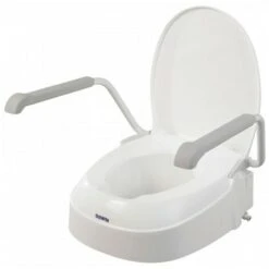 Rialzo Per WC Alzawater Braccioli Regolabili Con Coperchio Regolabile In Altezza Aquatec 900 Invacare -Stile Bagno 45302179 4