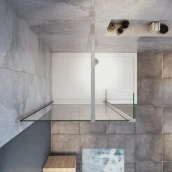 Doccia Walk In 100x190 Cm (Parete Fissa 70 Cm + Paretina 30 Cm) Vetro Temperato Trasparente Anticalcare 8 Mm Con Barra Stabilizzatrice 90 Cm Tagliabile -Stile Bagno 46314533 3