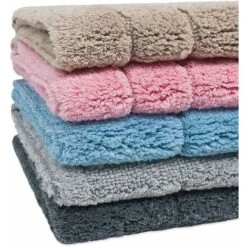 Tappeto Bagno Puro Cotone Morbido 3D Camera Sendiletto Elegante Lavabile 100% Made In Italy Antracite - 55x90 Cm -Stile Bagno 46346045 4