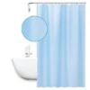 Trade Shop - Tenda Doccia Antimuffa Impermeabile 180x200cm Anelli Azzurra Texture Rombi 59819
