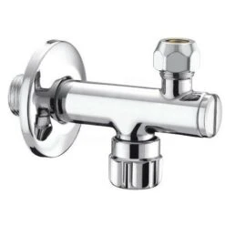 Rubinetto Sottolavabo Con Filtro - Cromato, Chiusura A Vitone, Calotta Bassa, Rosone Scorrevole In Ottone Cromato ø1/2x10 0400B400CR 0400B400CR