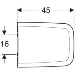 GEBERIT - ICON SQUARE SEDILE SLIM PER VASO WC A CHIUSURA RALLENTATA IN DUROPLAST BIANCO 571910000 -Stile Bagno 46770714 3