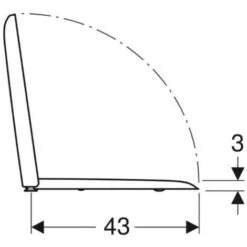 GEBERIT - ICON SQUARE SEDILE SLIM PER VASO WC A CHIUSURA RALLENTATA IN DUROPLAST BIANCO 571910000 -Stile Bagno 46770714 5