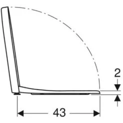 GEBERIT - ICON SEDILE AVVOLGENTE PER VASO WC A CHIUSURA RALLENTATA IN DUROPLAST BIANCO 574130000 -Stile Bagno 46770835 5