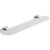 Mensola Bagno 60 Cm In Vetro Satinato E Metallo Fissaggio A Parete Mod. Louise