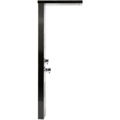 Pannello Colonna Doccia In Acciaio Inox, Funzioni Da Massaggi, Doccia A Pioggia E Doccetta 15x47x130cm Nero