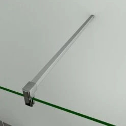 Parete Doccia Walk-in Con Barra Stabilizzatrice Tagliabile 90cm Cristallo Temperato Tasparente Anticalcare 50x200cm -Stile Bagno 4733086 4