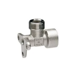 RACCORDO A L FEMMINA CON ATTACCO A MURO 1/2