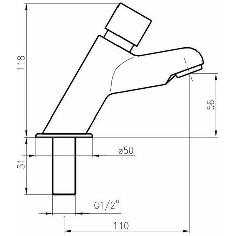 Miscelatore Lavabo Con Arresto Temporizzato Di 15 Secondi Idral Modern 08210-08210/PM Premiscelata 2 Miscelatore Lavabo Con Arresto Temporizzato Di 15 Secondi Idral Modern 08210-08210/PM Premiscelata - immagine 2