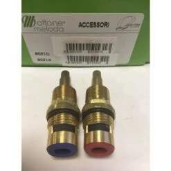 Vitone Ceramico Ottone Meloda G021 Sinistra