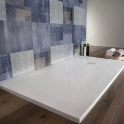 Piatto Doccia 80x130 Cm In Resina Tagliabile Bianco Effetto PietraBlan -Stile Bagno 49468129 5