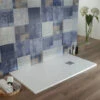 Piatto Doccia Bianco 70x130 Cm Effetto Pietra Resina Tagliabile SlimBlan