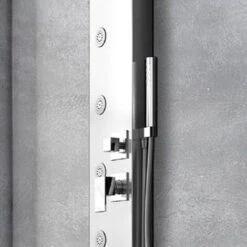 Pannello Doccia Idromassaggio In Acciaio Inox Spazzolato Modello Smeraldo -Stile Bagno 4975900 3