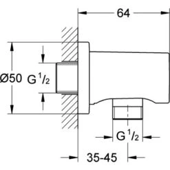 Grohe Collegamento A Parete Bend Rainshower Rainshower 27057DL0 -Stile Bagno 49865764 4