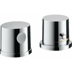 Hansgrohe AXOR Uno Cerchio Per Vasca Da Bagno A 2 Fori, Termostato, 2 Utenze, Colorazione: Cromo - 38480000