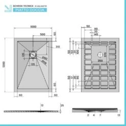 Piatto Doccia Filo Pavimento Karen 100x120 In Resina Bianco Pietra 8 Piatto Doccia Filo Pavimento Karen 100x120 In Resina Bianco Pietra -Stile Bagno 49981191 4