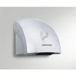 Trade Shop - Asciugamani Automatico Elettrico Ad Aria Calda Fotocellula Parete Muro Per Hotel -Stile Bagno 5000256 4