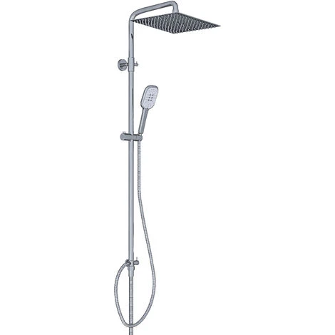 Colonna Doccia Completa In Acciao Inox Soffione Quadrato Da 30 Cm Doccetta Set Design Moderno Multifunzione Getto A Pioggia Senza Miscelatore Saliscendi Asta Regolabile Da 78 A 106 Cm Middleton 1 Colonna Doccia Completa In Acciao Inox Soffione Quadrato Da 30 Cm Doccetta Set Design Moderno Multifunzione Getto A Pioggia Senza Miscelatore Saliscendi Asta Regolabile Da 78 A 106 Cm Middleton