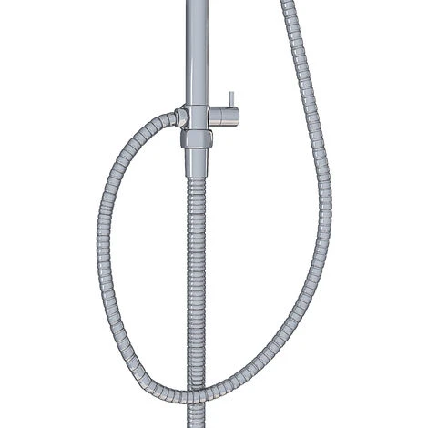 Colonna Doccia Completa In Acciao Inox Soffione Quadrato Da 30 Cm Doccetta Set Design Moderno Multifunzione Getto A Pioggia Senza Miscelatore Saliscendi Asta Regolabile Da 78 A 106 Cm Middleton 3 Colonna Doccia Completa In Acciao Inox Soffione Quadrato Da 30 Cm Doccetta Set Design Moderno Multifunzione Getto A Pioggia Senza Miscelatore Saliscendi Asta Regolabile Da 78 A 106 Cm Middleton - immagine 3