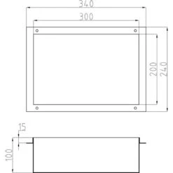 Nicchia Da Parete Senza Telaio BERNSTEIN NT203010X - 20 X 30 X 10 Cm - Colore Selezionabile Acciaio Satinato -Stile Bagno 50684870 5