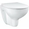 Grohe Bau Ceramic - WC Sospeso Con Copriwater Slim, Softclose, Rimless, Bianco Alpino 39899000