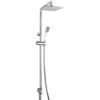 Colonna Doccia Mercurio Con Soffione Quadrato 20x20 E Doccia Mono Getto