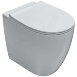 CERAMICA GLOBO 4all Wc Filo Parete Con Fissaggio Ghost Bianco Lucido Codice Prod: MD002BI