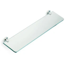 STILHAUS Liz Mensola Con Vetro 60 Cm Cromato E Opaco Codice Prod: 000LZ0408