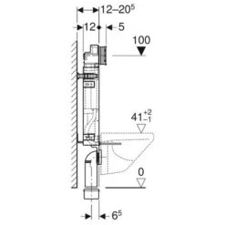 GEBERIT Combifix 110.307.00.5 Per Wc Sospeso 108 Cm E Cassetta Sigma 12 Cm Codice Prod: 110.307.00.5 -Stile Bagno 51401674 3