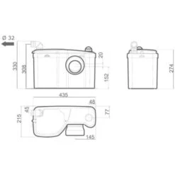 Trituratore WATERMATIC W12 Watermatic -Stile Bagno 51654466 4