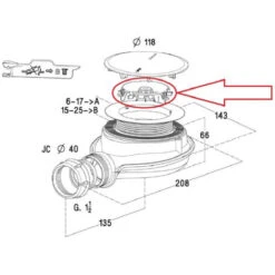 Chiave Multifunzione Per Scarico Turboflow XS NICOLL -Stile Bagno 51663795 3