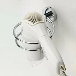 Supporto Per Asciugacapelli A Parete Cromato, Acciaio Inossidabile 304 (11 X 8,5 X 13 Cm), Portaoggetti Per Asciugacapelli, Accessori Da Bagno -Stile Bagno 52007293 5