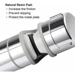 Supporto Per Soffione Doccia Con Staffa Sostituibile Per Doccetta LangRay 19-25 Mm Di Diametro Regolabile In ABS Cromato 【2019 Nuovo Aggiornamento Del Design】 -Stile Bagno 52012964 5