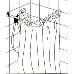 Bastone Per Tenda Doccia Universale Regolabile Angolare Aste 80x80 Cm Bianco -Stile Bagno 52488476 3