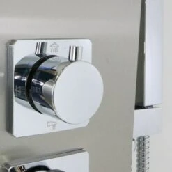 Colonna Doccia Jungle 4 Funzioni Acciaio Spazzolato Anticalcare Getto A Cascata -Stile Bagno 52881796 5