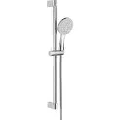 ONECE Set Asta Doccia 75cm, Kit Asta Saliscendi Doccia Regolabile In Altezza, Colonna Doccia Senza Miscelatore, Staffa Supporto Regolabile, Tubo Flessibile Doccia 150 Cm, Acciaio Inox