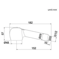 ONECE Doccetta Ricambio Mmiscelatore Da Cucina Lavandino 2 Modalità, Ricambio Doccetta Per Rubinetto Cucina, Ricambi Rubinetto Spazzolato -Stile Bagno 53052536 4