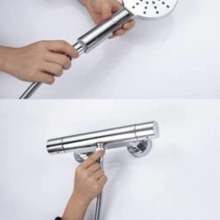 ONECE Tubo Flessibile Doccia 1.2 M In Acciaio Inox, Cavo Soffione Universale, Antitorsione, Adatto A Tutti I Soffione Doccia, Interfaccia Universale Standard (G1/2) -Stile Bagno 53052555 5