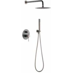 Linea Imex GPD038/GC Set Doccia Incasso Grigio Opaco E Champagne