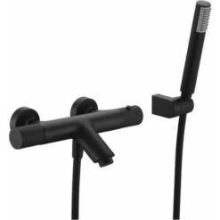 Rubinetto Termostatico Per Vasca E Doccia Della Linea Imex BTD038-4NG Nero Opaco