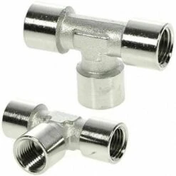 TEE RACCORDO T CROMATO FEMMINA VARIE MISURE (21830V) DA 1/4 (26815)